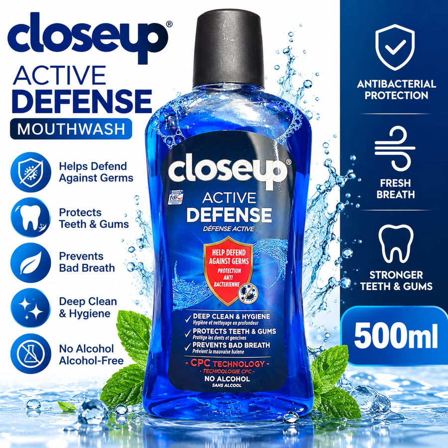 Closeup Active Defense Mouthwash 500ml | Alcohol-Free