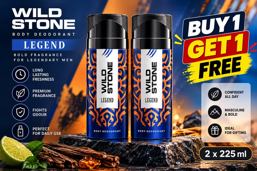 Wild Stone Legend Body Deodorant 225ml | Buy 1 Get 1 Free