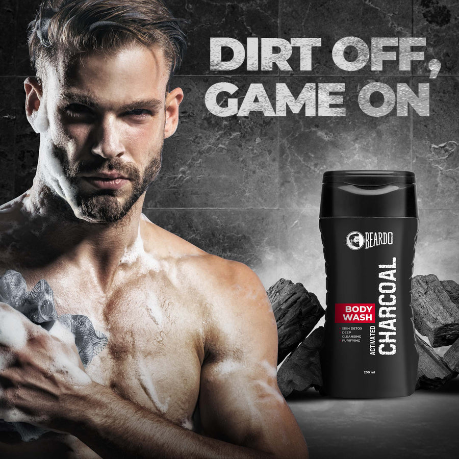 BEARDO CHARCOAL BODY WASH 200 ML