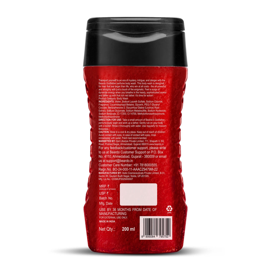 BEARDO GOD FATHER BODY WASH 200ML